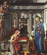 Fra Filippo Lippi The Annunciation   ttt oil on canvas